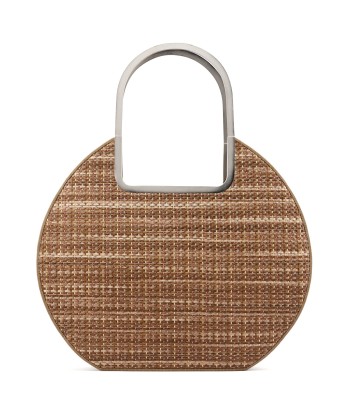 Beige Raffia Metal Handle Bag JUSQU'A -70%! 