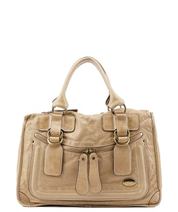 Beige Calfskin Bay Tote Bag Les êtres humains sont 