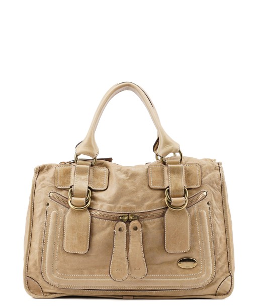 Beige Calfskin Bay Tote Bag Les êtres humains sont 