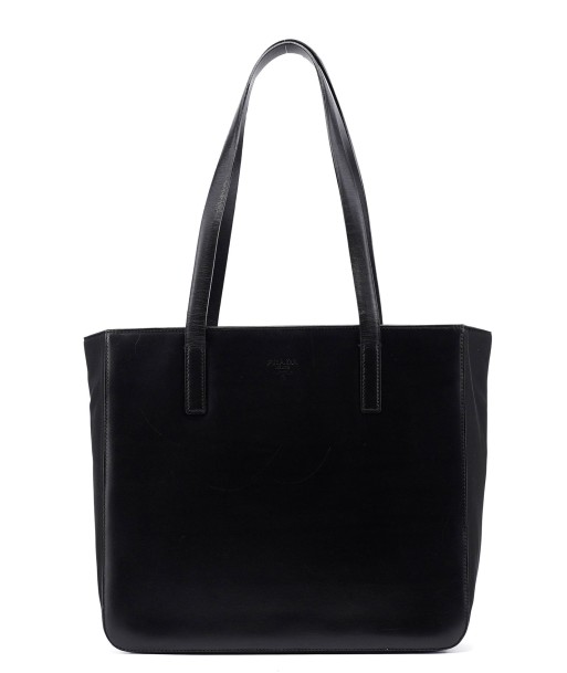 Black Vitello Tessuto Tote Bag Profitez des Offres !