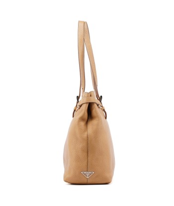 Beige Pebbled Leather Tote Bag sélection de produits