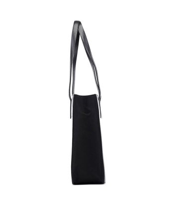 Black Vitello Tessuto Tote Bag Profitez des Offres !