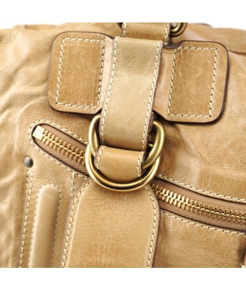 Beige Calfskin Bay Tote Bag Les êtres humains sont 