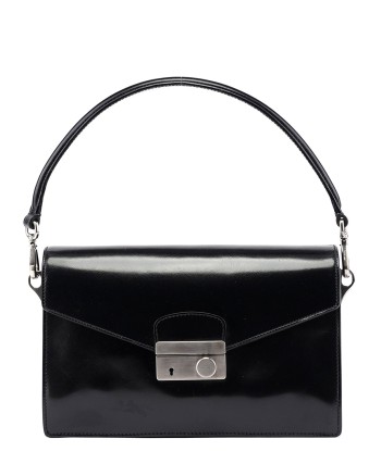 Black Vitello Keylock Shoulder Bag Découvrez la collection