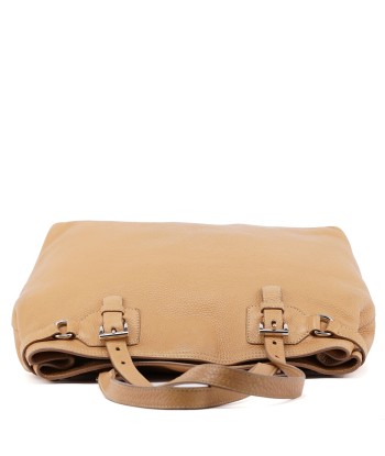 Beige Pebbled Leather Tote Bag sélection de produits