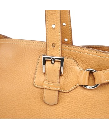 Beige Pebbled Leather Tote Bag sélection de produits