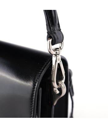 Black Vitello Keylock Shoulder Bag Découvrez la collection