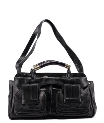 Black Lambskin 2-Way Tote Bag 2024