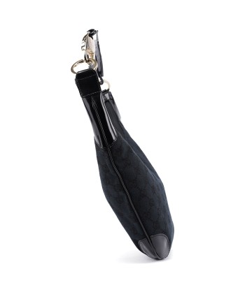 Black GG Patent Leather Shoulder Bag en stock