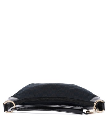 Black GG Patent Leather Shoulder Bag en stock