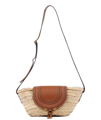 Beige Brown Marcie Basket Crossbody Bag Profitez des Offres !