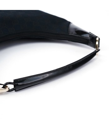 Black GG Patent Leather Shoulder Bag en stock