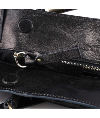 Black Lambskin 2-Way Tote Bag 2024