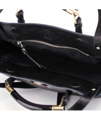 Black Lambskin 2-Way Tote Bag 2024