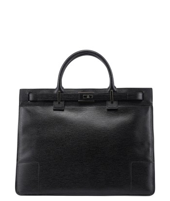 002 1090 Black Leather Tote Bag online