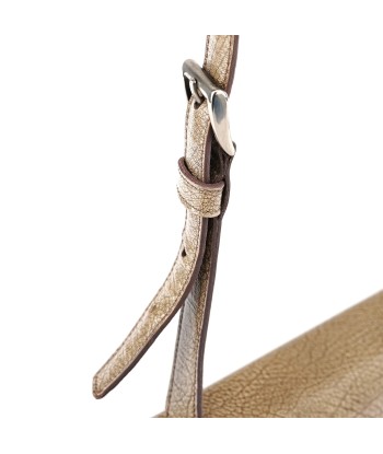 Beige Lama Leather Shoulder Bag ouvre sa boutique