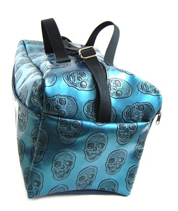 Mallette Infirmière Libérale XL 25x45x25 "Skulls bleu irisé" (Livraison FEVRIER 2025) l'achat 