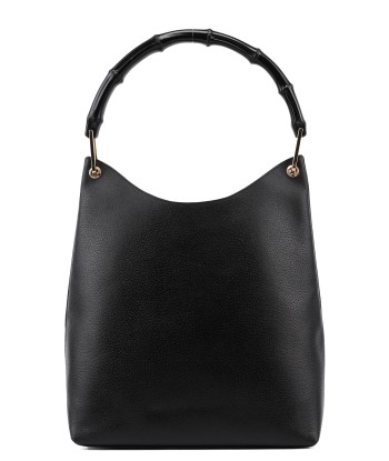 Black Leather Bamboo Hobo Bag Voir les baskets