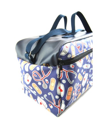 Mallette Infirmière Libérale XL 25x45x25 "Nurse fond Navy" (Livraison FEVRIER 2025) destockage