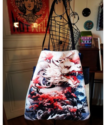 Bully Bag en velours "Dragon blanc" (Livraison FEVRIER 2025) hantent personnes