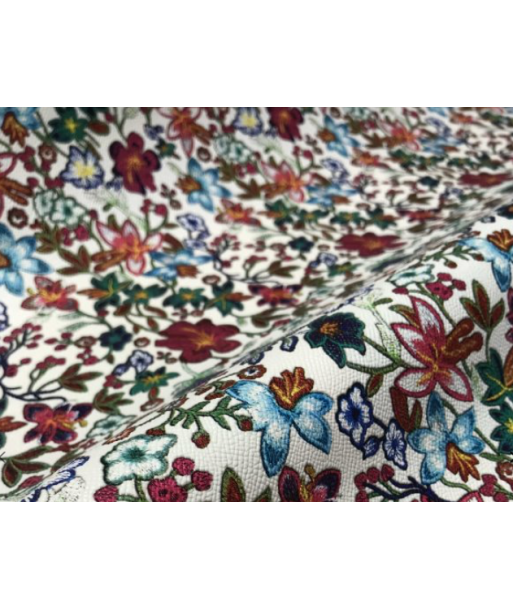 Mallette Infirmier Libéral XL 25x45x25 "Broderie fleurs fond blanc" de France