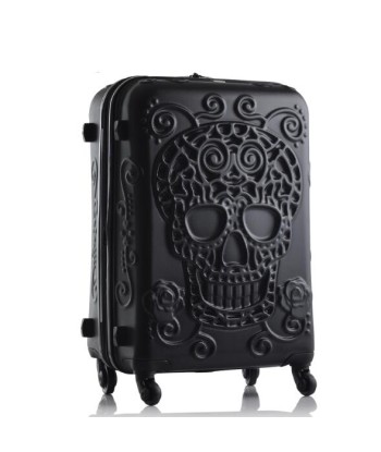 Valise Tête de Mort Mexicaine Rigide Skull (Noir) Découvrez la collection