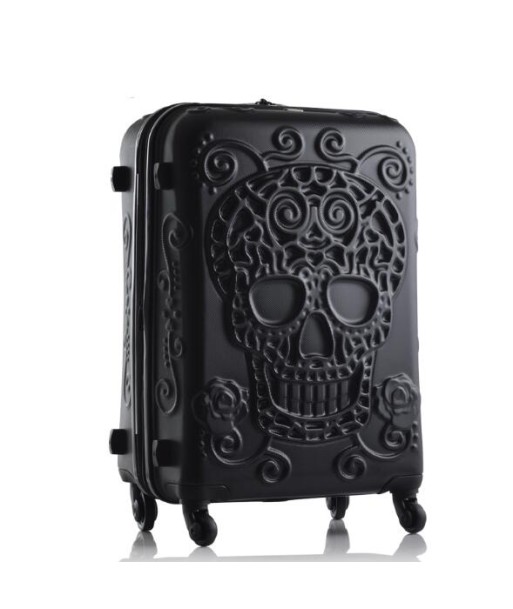 Valise Tête de Mort Mexicaine Rigide Skull (Noir) Découvrez la collection