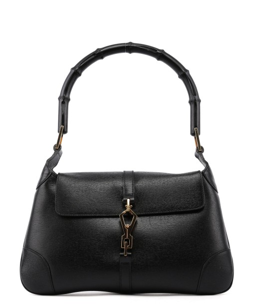 Black Jackie Bamboo Shoulder Bag sur le site 