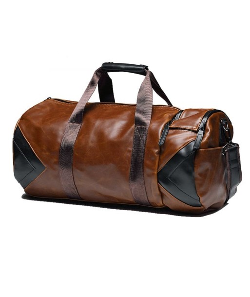 Sac Week-End Vintage Duffle Bag Marron destockage