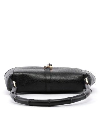 Black Jackie Bamboo Shoulder Bag sur le site 