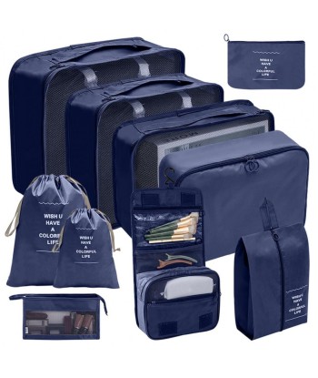 Organisateurs de Valise Set de 10 Pochettes (Bleu Marine) Venez découvrir notre 