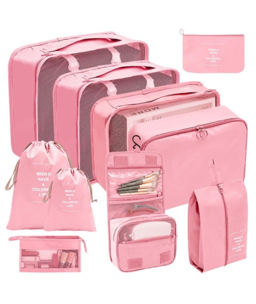 Organisateurs de Valise Set de 10 Pochettes (Rose) Découvrez la collection