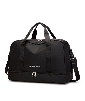 Sac de Voyage Femme avec Compartiment Chaussures Noir destockage