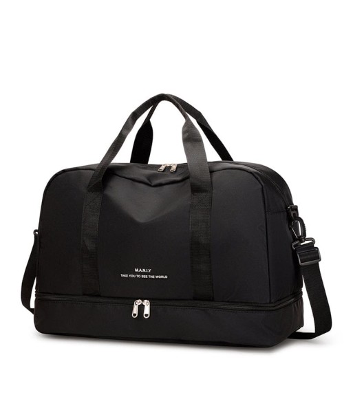 Sac de Voyage Femme avec Compartiment Chaussures Noir destockage