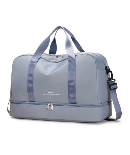 Sac de Voyage Femme avec Compartiment Chaussures Bleu Ciel pas chere