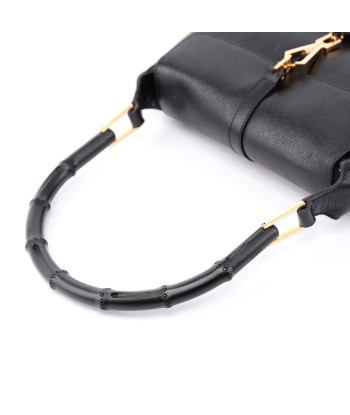 Black Jackie Bamboo Shoulder Bag sur le site 