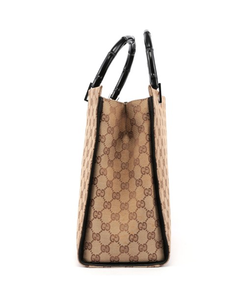 Beige GG Bamboo Tote Bag pas chere