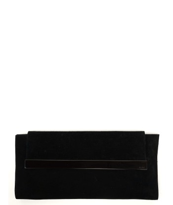 Black Suede Foldable Clutch les muscles