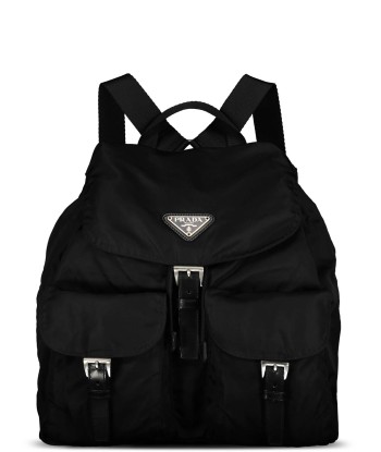 Black Large Tessuto Nylon Backpack sur le site 