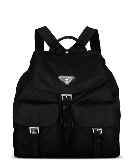 Black Large Tessuto Nylon Backpack sur le site 