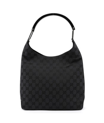 Black GG Plastic Top Handle Bag store