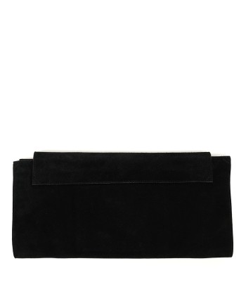 Black Suede Foldable Clutch les muscles