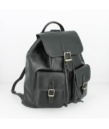 Sac à dos KATANA cuir de vachette noir soldes