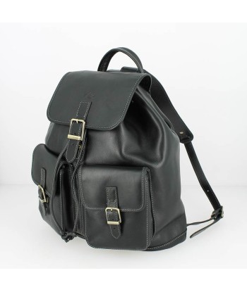 Sac à dos KATANA cuir de vachette noir soldes