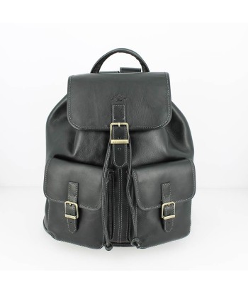 Sac à dos KATANA cuir de vachette noir soldes