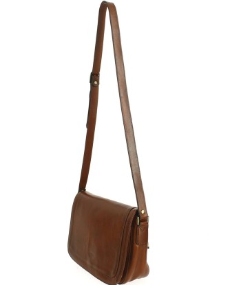 Sac bandoulière femme cuir KATANA Marron Véritable concentré