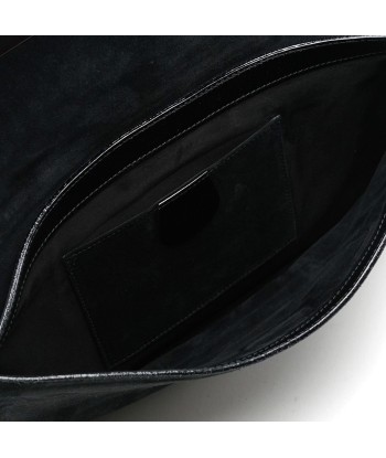 Black Suede Foldable Clutch les muscles