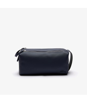 Trousse de Toilette LACOSTE Double Zip Men's Classic en Petit Piqué Uni Black les muscles