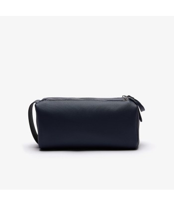 Trousse de Toilette LACOSTE Double Zip Men's Classic en Petit Piqué Uni Black les muscles