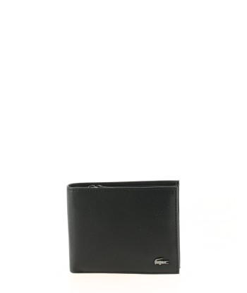 Coffret portefeuille et porte-cartes LACOSTE Large Billfold Noir pas chere